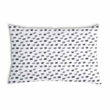 Cuscino sanitario bianco con macchie grigie