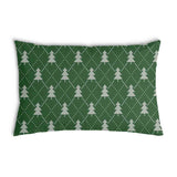 Cuscino salute verde con alberi di abete