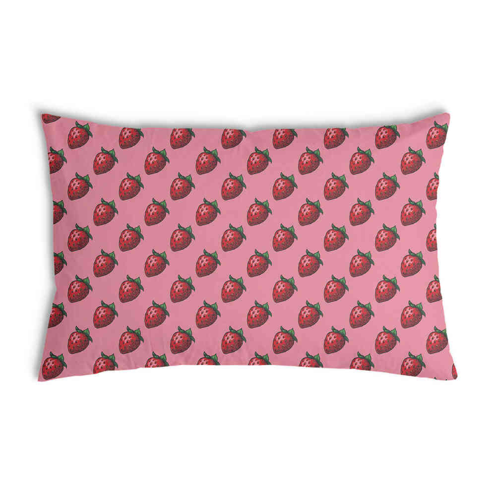 Cuscino salute rosa con fragole