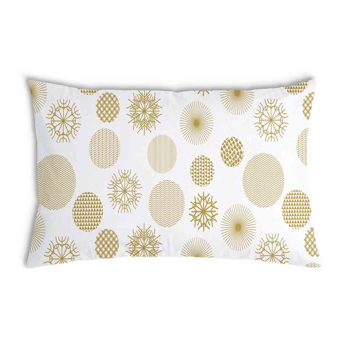 Cuscino salute decorazione natalizia dorata