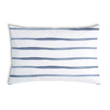 Cuscino sanitario a righe orizzontali blu