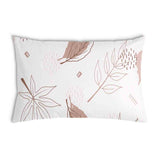 Cuscino salute rosa con foglie