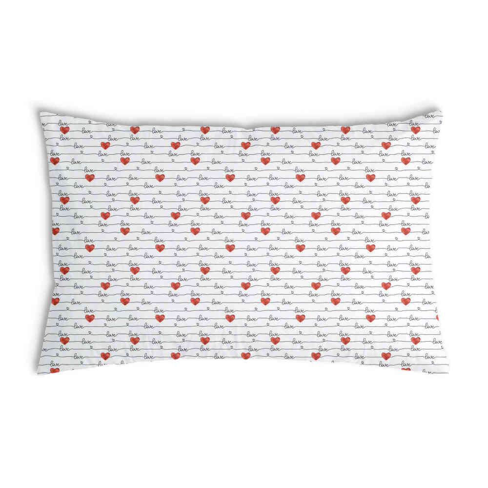 Cuscino salute bianco con scritta Love
