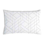 Cuscino sanitario bianco con motivo geometrico