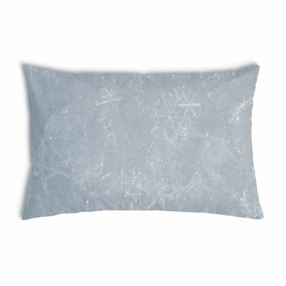 Cuscino sanitario grigio con fiocchi di neve