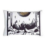 Cuscino salute lupo e luna