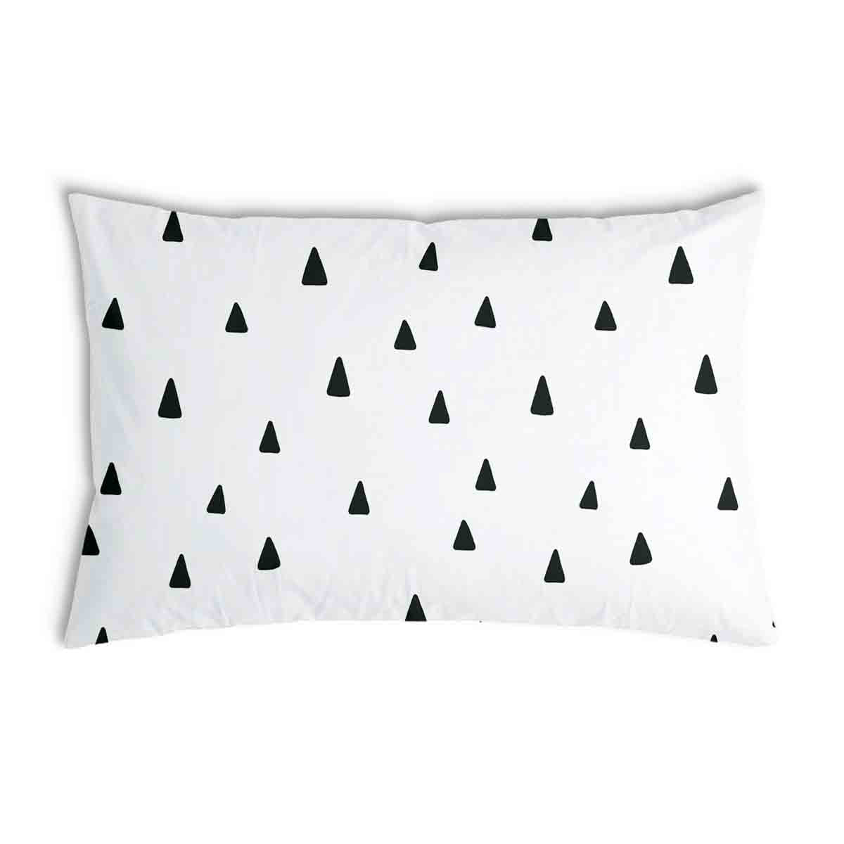 Cuscino sanitario bianco con triangoli neri