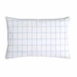 Cuscino sanitario bianco blu a quadri