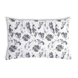 Cuscino sanitario bianco con foglie grigie
