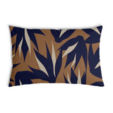 Cuscino sanitario marrone con foglie blu