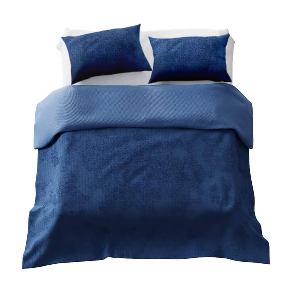 Coperta terapeutica set biancheria da letto 4 stagioni blu