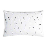 Cuscino salute bianco con soffioni neri