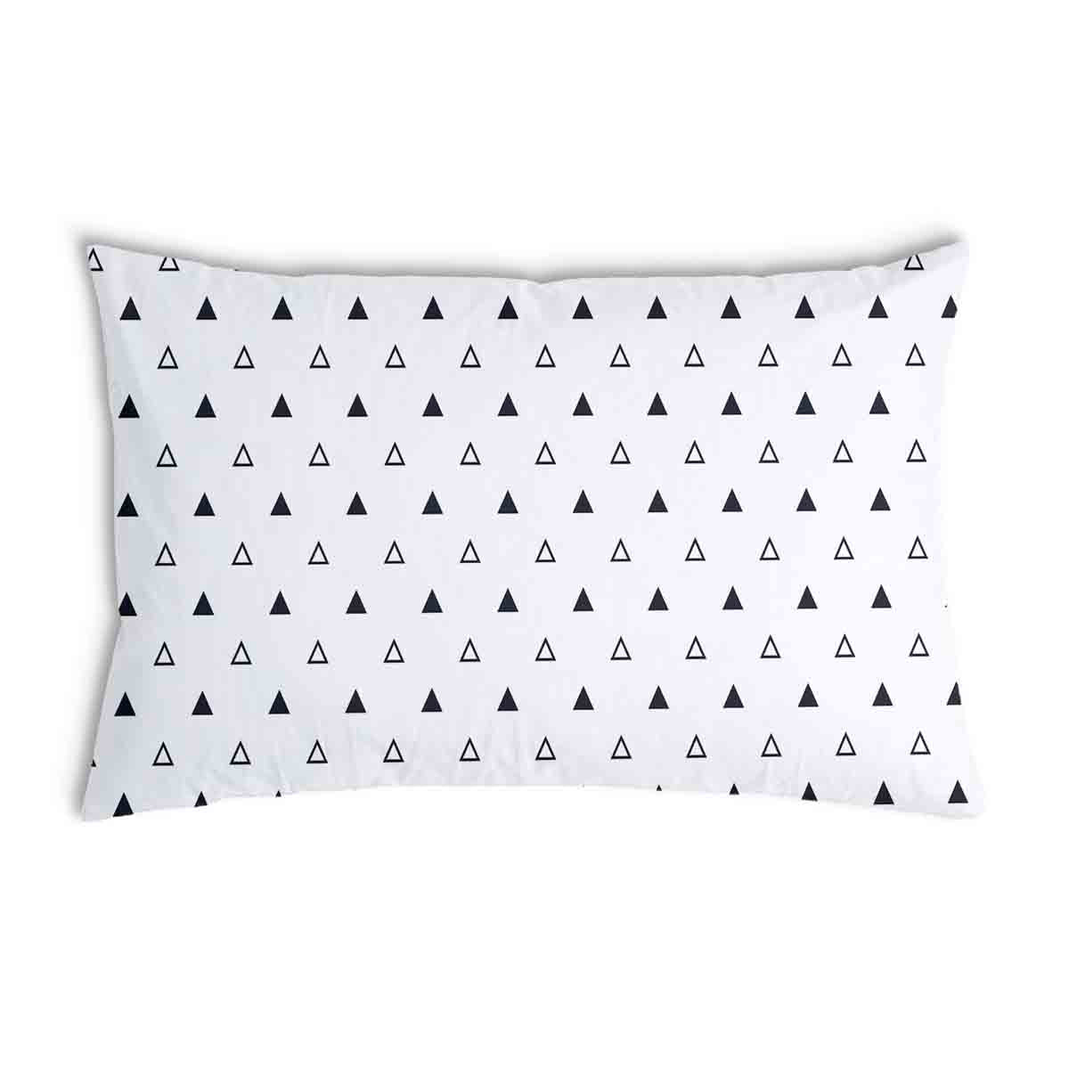 Cuscino sanitario bianco con triangoli neri