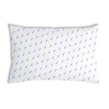 Cuscino sanitario bianco con onde blu