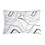 Cuscino sanitario con linee serpentine nere
