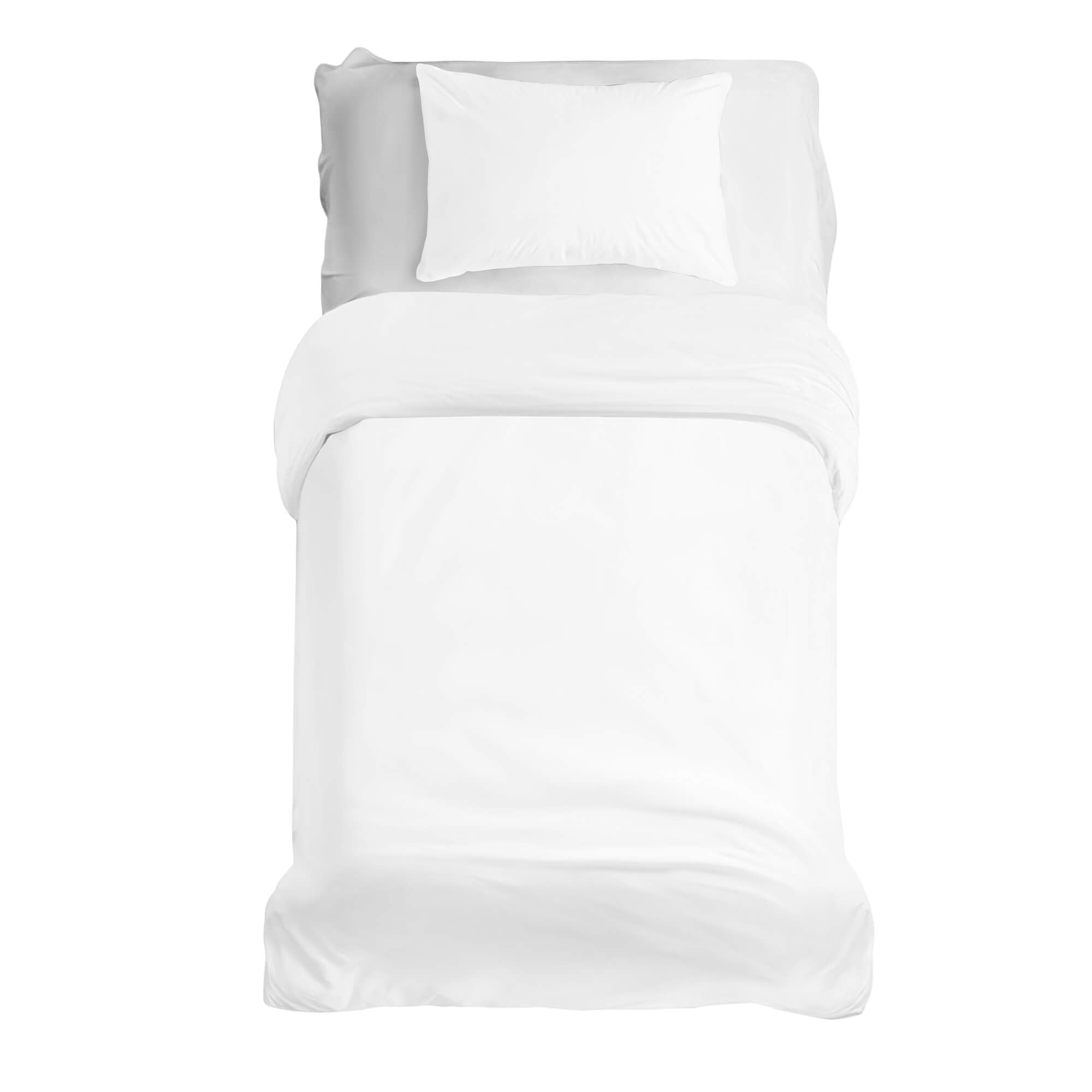 Set di biancheria da letto Basic coperta terapeutica bianco
