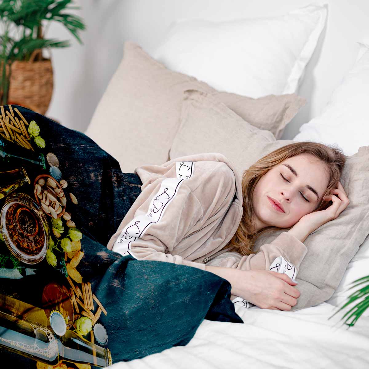 Set di biancheria da letto con coperta terapeutica sera italiana