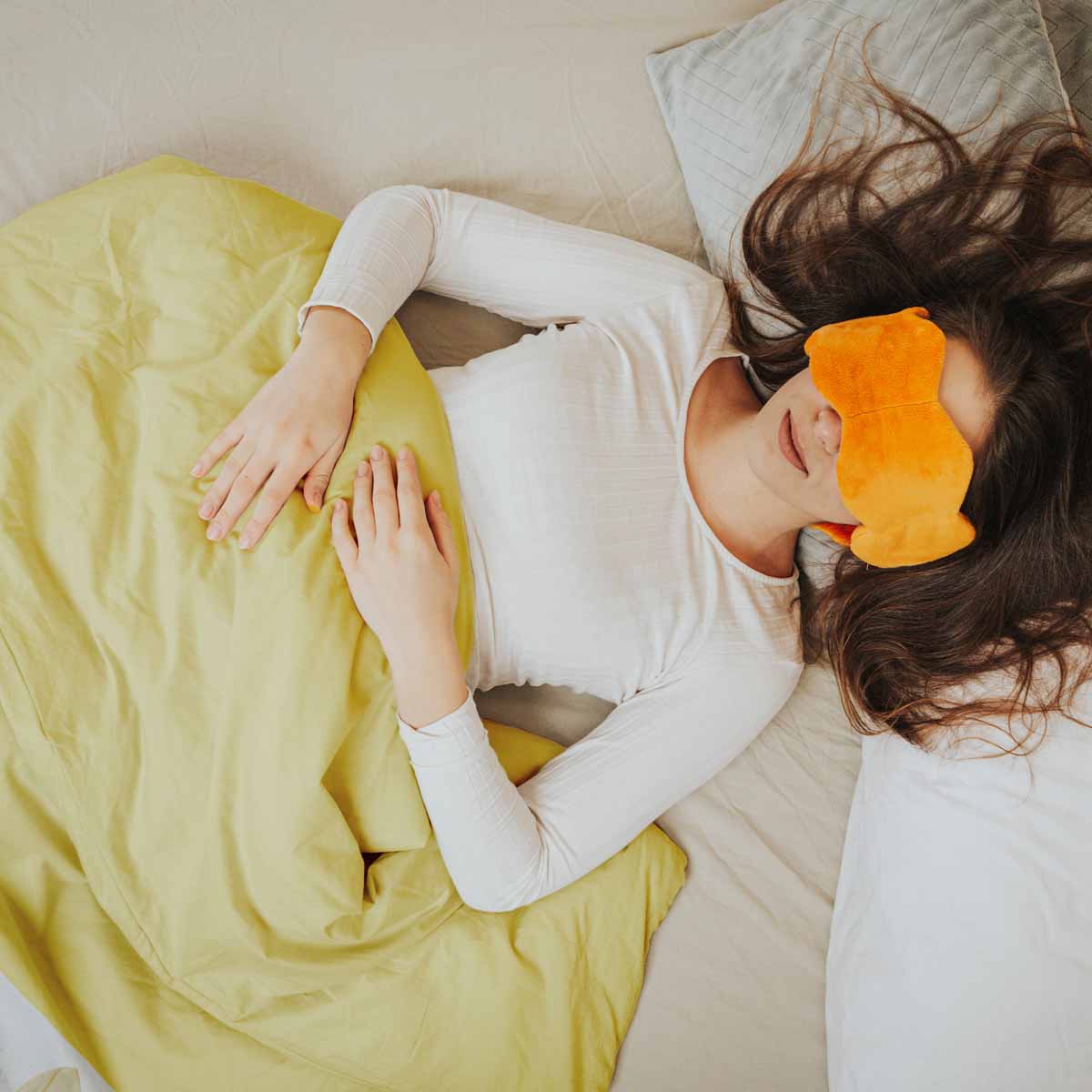 Set di biancheria da letto con coperta terapeutica gialla con autobus