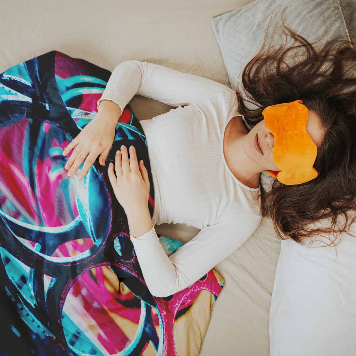 Set di biancheria da letto con coperta terapeutica e movimento a orologeria