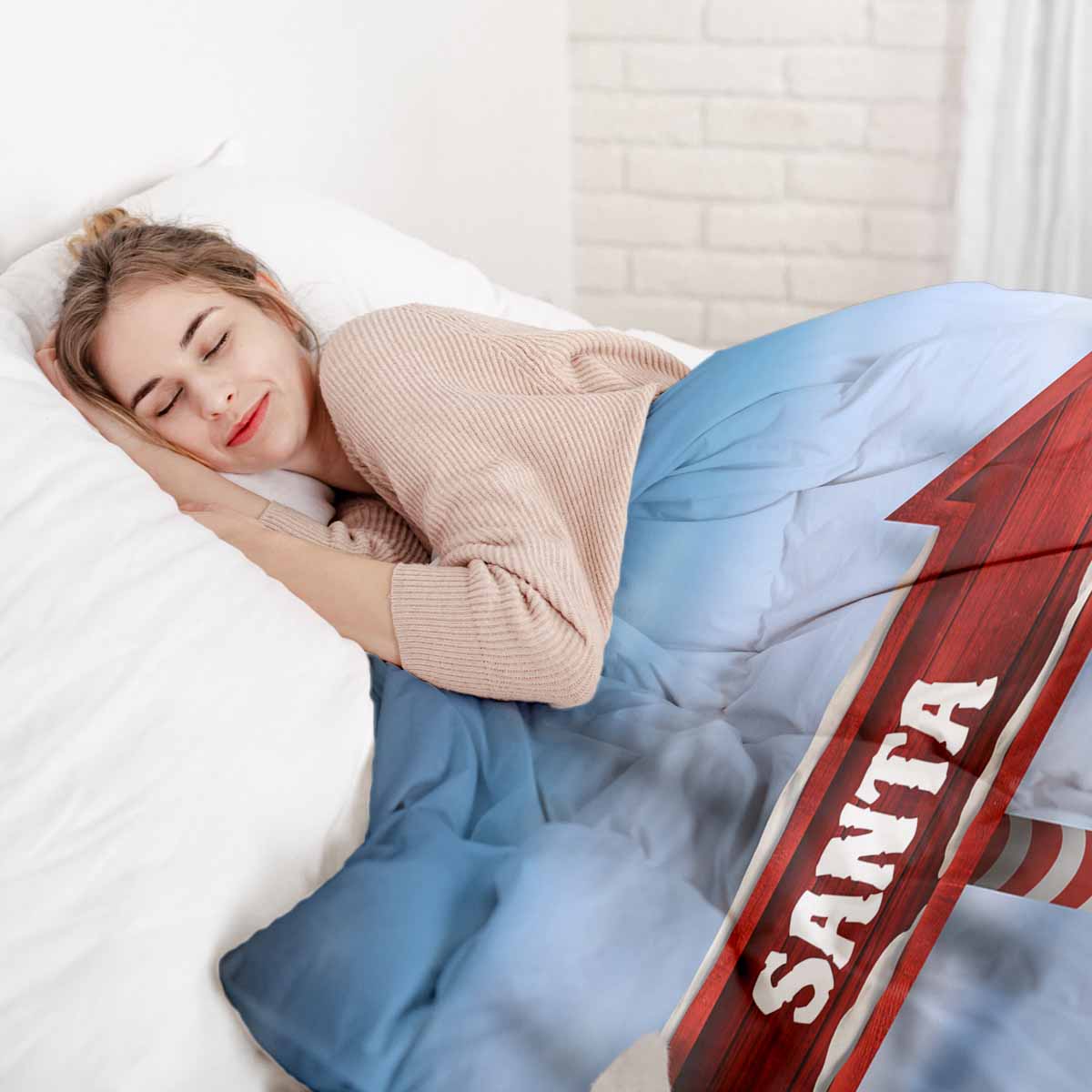 Coperta terapeutica originale - Rivestimento in cotone con Babbo Natale