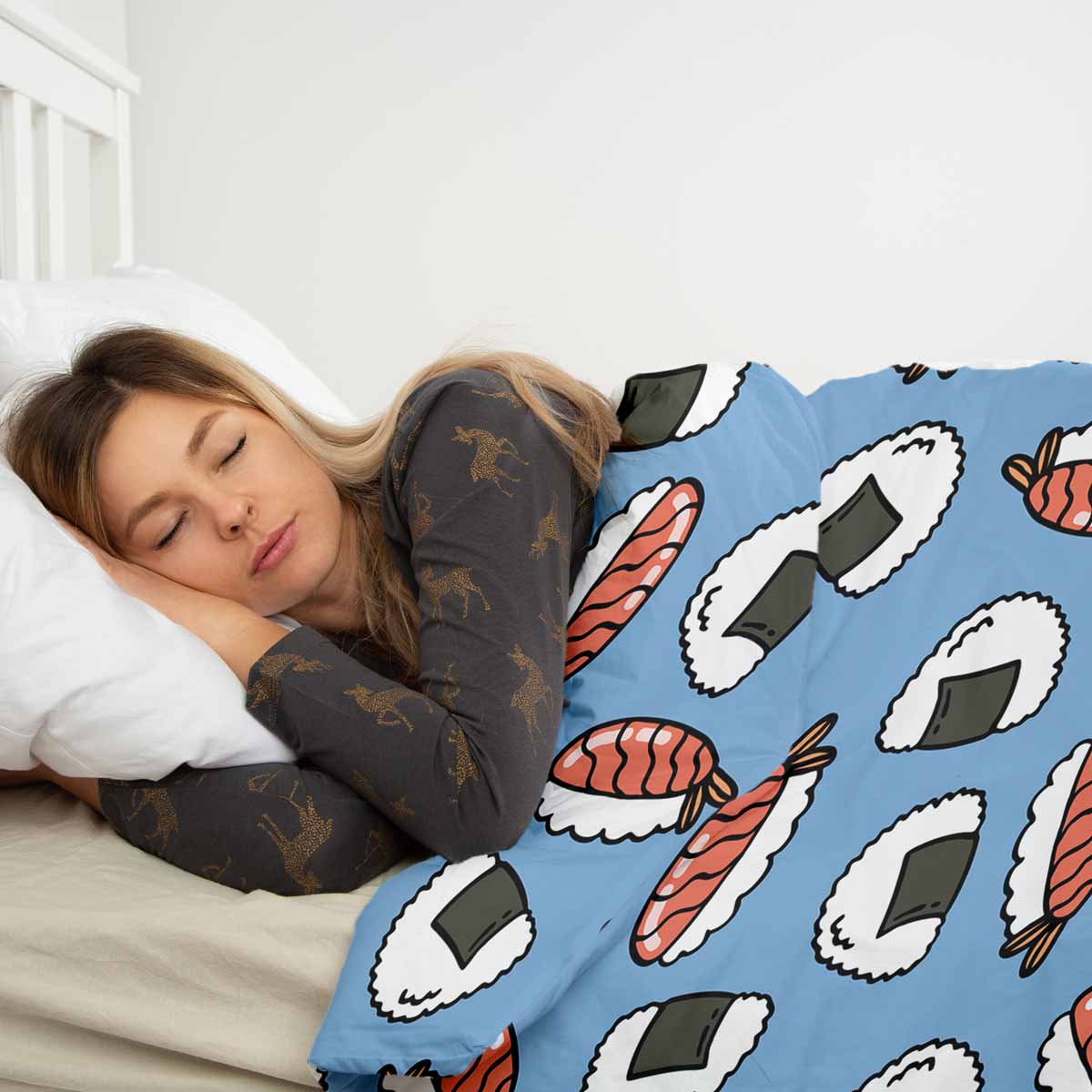Coperta terapeutica originale - Rivestimento in cotone con sashimi