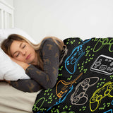 Coperta terapeutica originale - Rivestimento in cotone nero con console di gioco