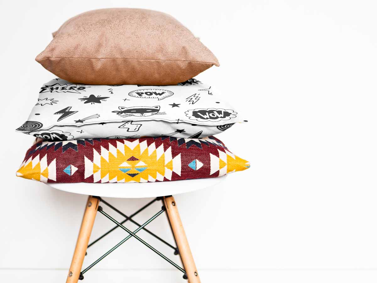 Cuscino salute bianco supereroi