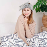 Set di biancheria da letto con coperta terapeutica bianca New York
