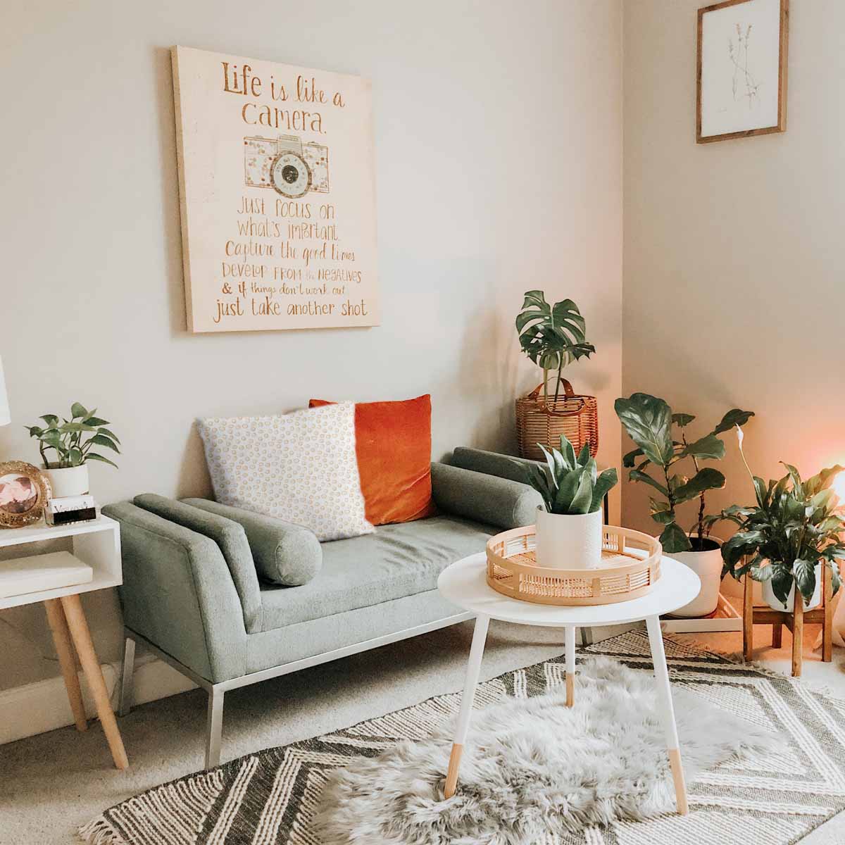 Cuscino sanitario con cerchi arancioni