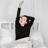 Set di biancheria da letto con coperte terapeutiche bianco con mezzi cerchi