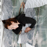 Coperta terapeutica originale - Rivestimento in cotone Lago con barche