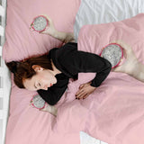 Coperta terapeutica originale - Rivestimento in cotone rosa con frutto del drago