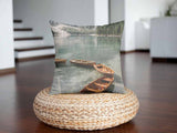 Cuscino salute lago con barche