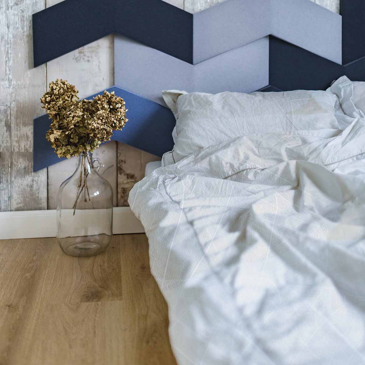 Coperta terapeutica originale - Rivestimento in cotone grigio con motivo bianco