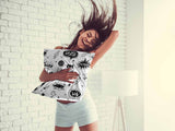 Cuscino salute bianco supereroi
