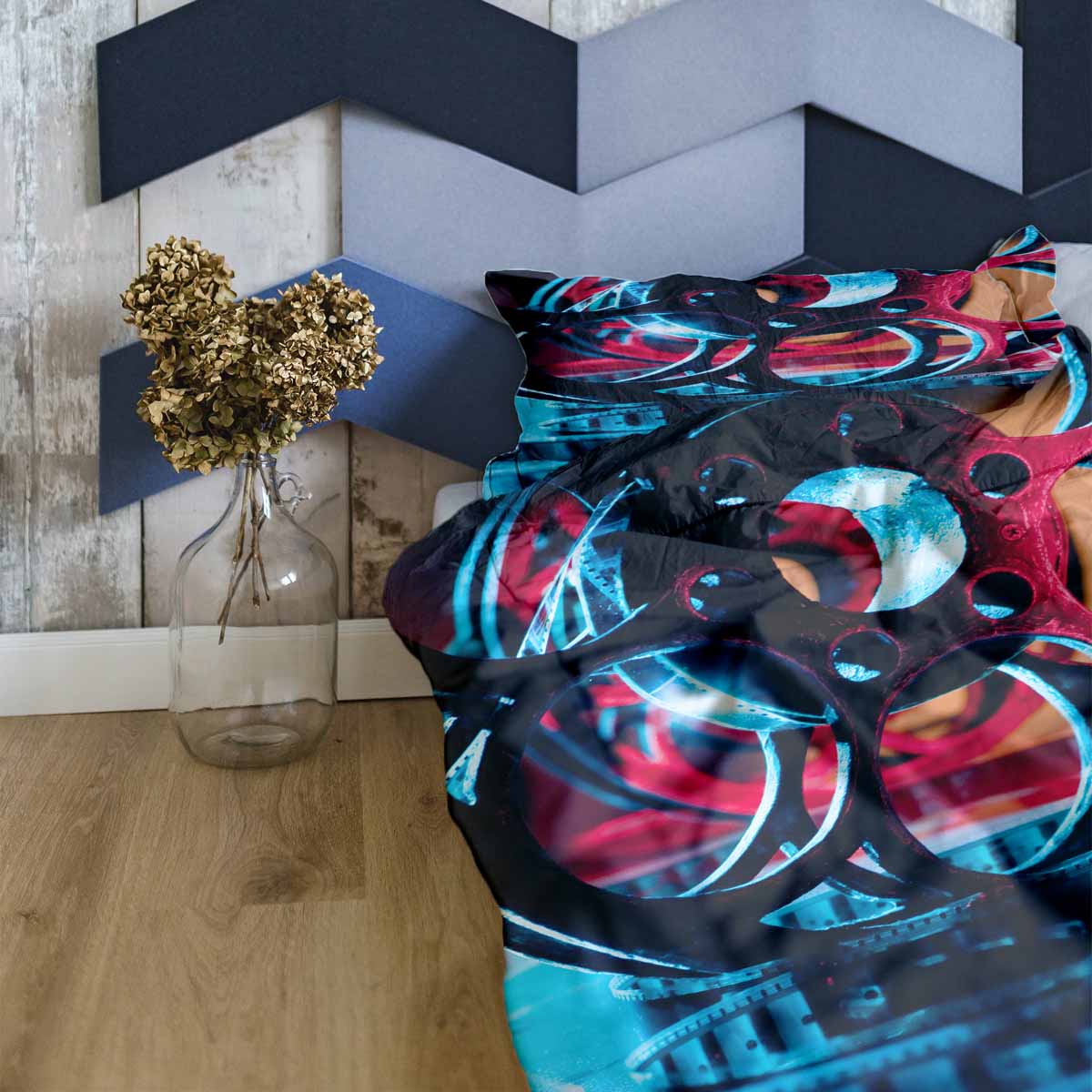 Set di biancheria da letto con coperta terapeutica e movimento a orologeria