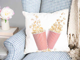 Cuscino sanitario bianco con popcorn