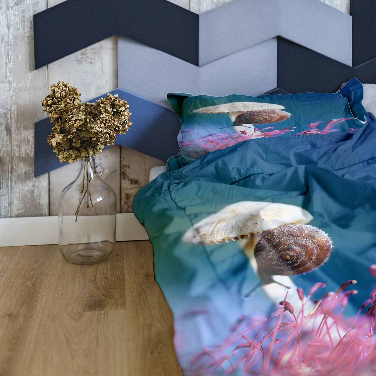 Coperta terapeutica originale - Rivestimento in cotone con fungo e lumaca