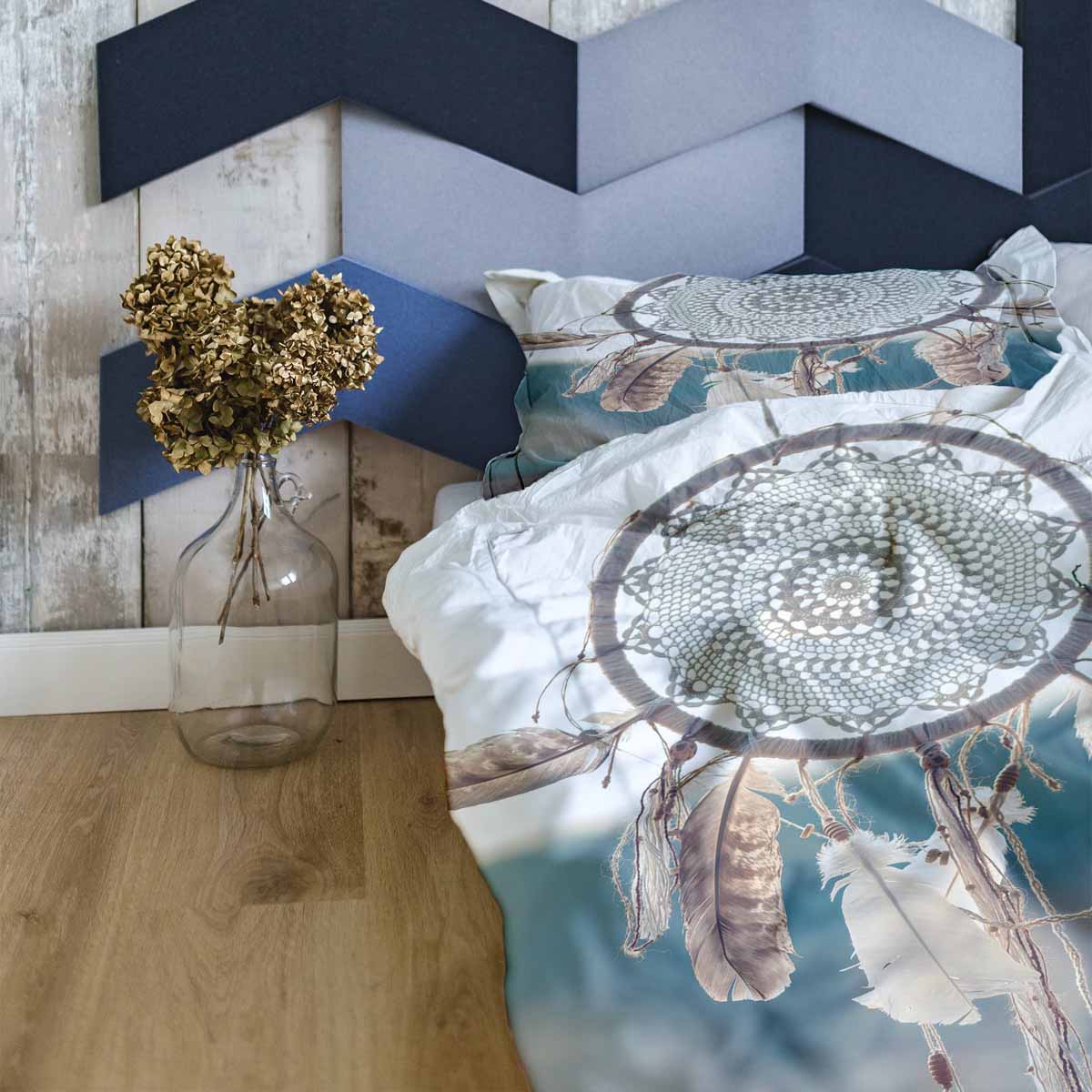 Set di biancheria da letto con coperta terapeutica e acchiappasogni