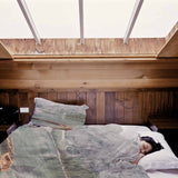Coperta terapeutica originale - Rivestimento in cotone Lago con barche