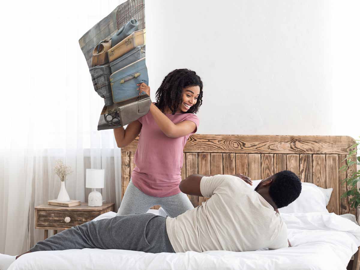 Cuscino sanitario con scatole