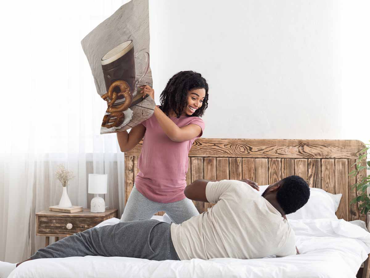 Cuscino sanitario con pretzel