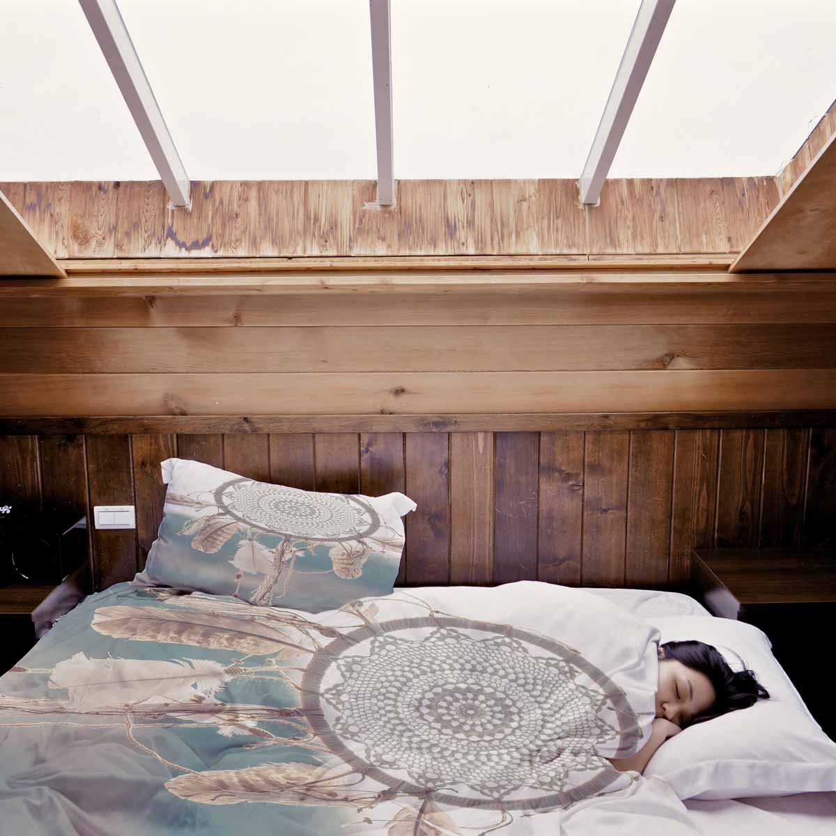 Set di biancheria da letto con coperta terapeutica e acchiappasogni