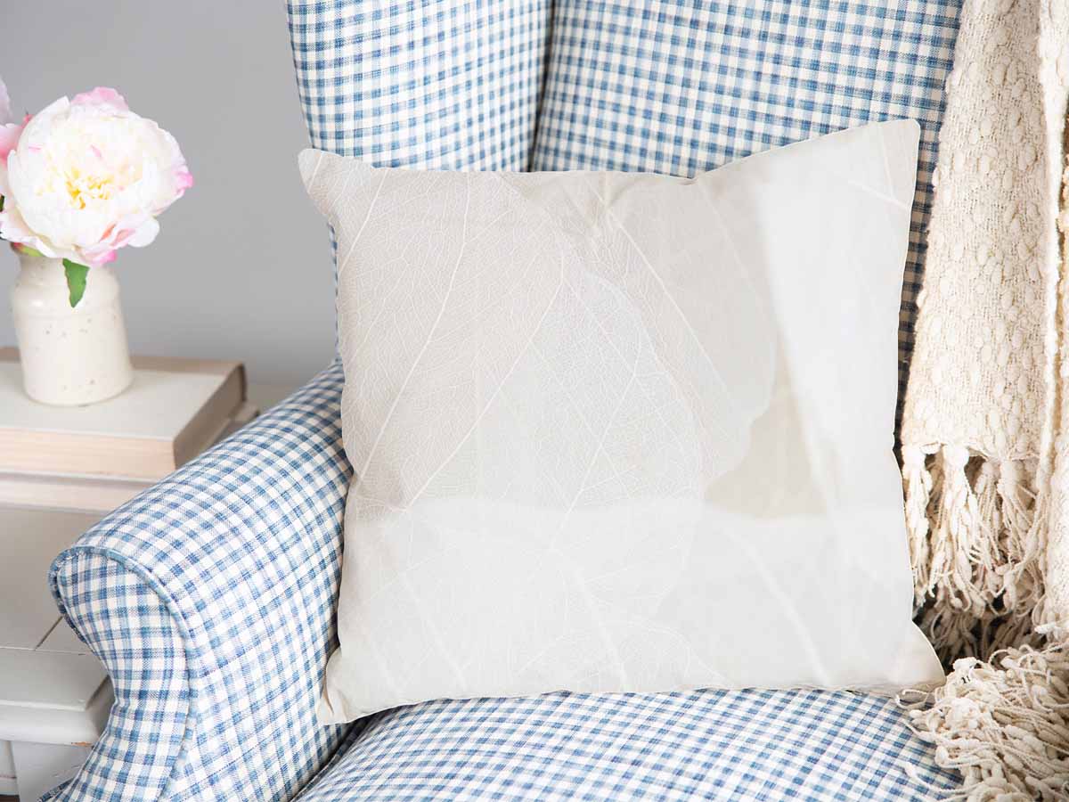 Cuscino sanitario grigio con motivo bianco