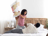 Cuscino sanitario bianco con popcorn