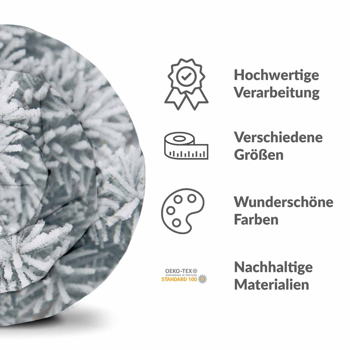 Set di biancheria da letto con coperte terapeutiche e stalattiti di ghiaccio