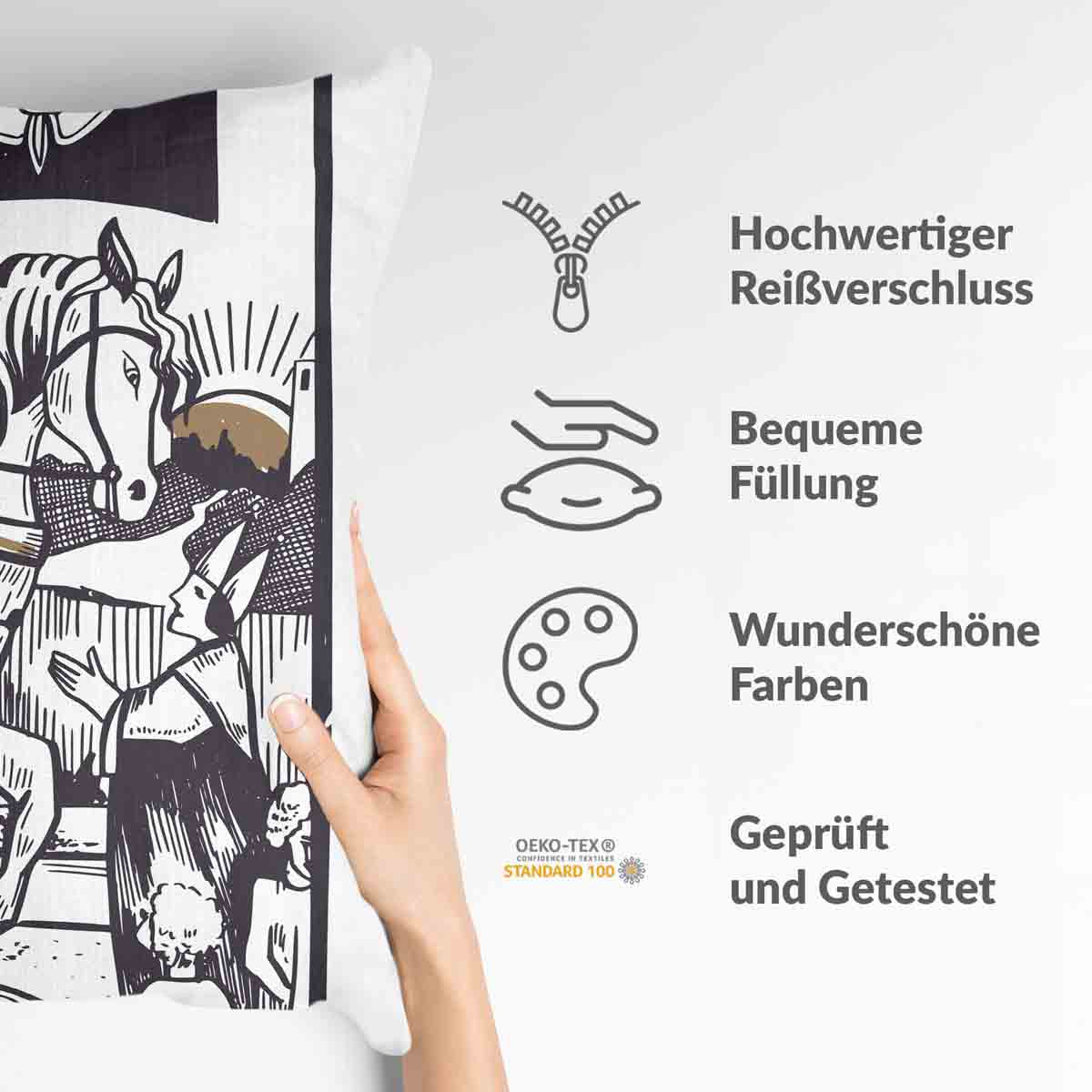 Cuscino salute colpo del cavaliere