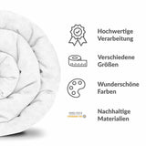 Set di biancheria da letto con coperte terapeutiche bianco con delicati stelle