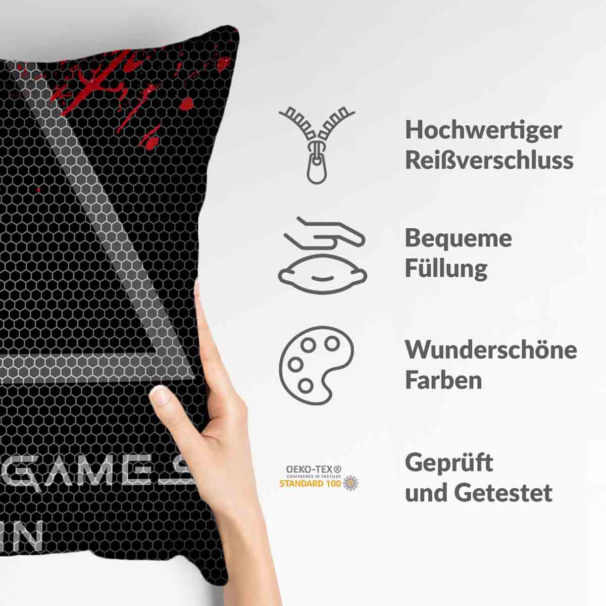 Cuscino salute nero giochi