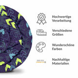 Set di biancheria da letto con coperte terapeutiche blu scuro con frecce